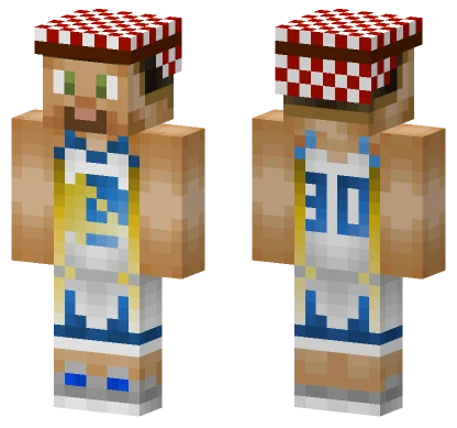 Curry Basketball Jersey Minecraft skin