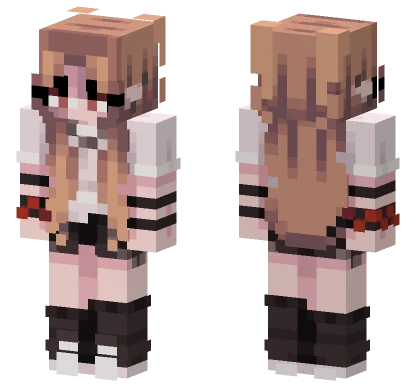 Cute Anime Girl Minecraft skin