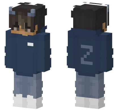 Cute Blue Boy Minecraft skin