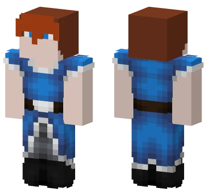 Cute Blue Boy Minecraft skin