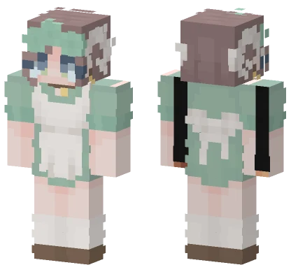 Cute Cafe Girl Minecraft skin