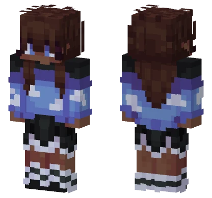 Cute Cloud Girl Minecraft skin