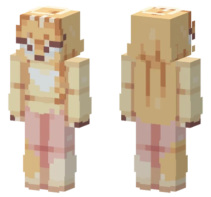 Cute Doggy Outfit Minecraft skin