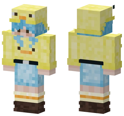 Cute Duck Girl Minecraft skin