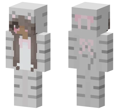 Cute Egirl Black Girl Minecraft skin