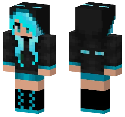 Cute Endergirl Minecraft skin
