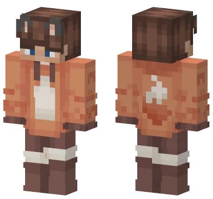 Cute Fox Girl Minecraft skin