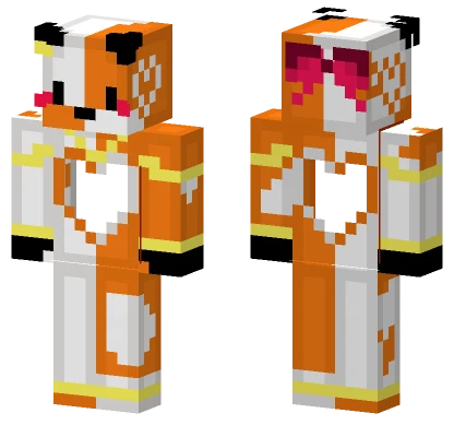Cute Fox Girl Minecraft skin