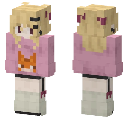 Cute Fox Girl Skin Minecraft skin