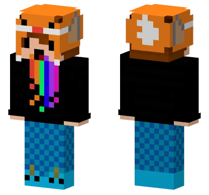 Cute Fox Pajamas Minecraft skin