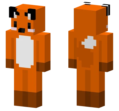 Cute Foxy Remade Minecraft skin