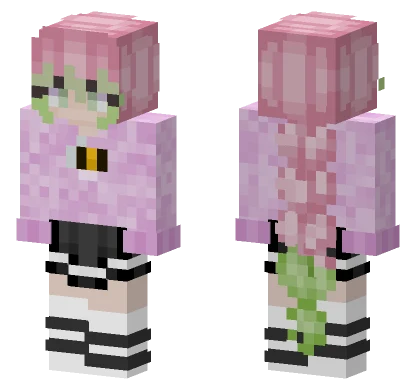 Cute Mitsuri Minecraft skin