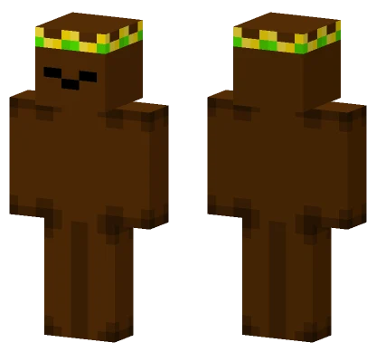 Cute Otter With Crown Minecraft skin