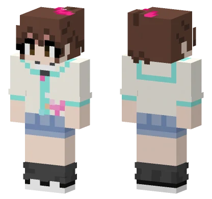 Cute School Uniform Girl Minecraft skin