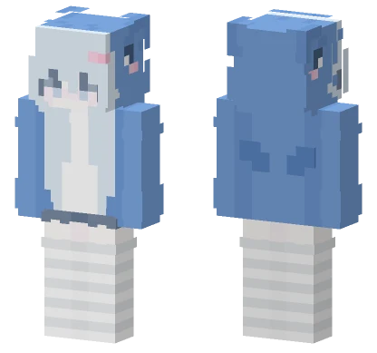 Cute Shark Pajamas Minecraft skin