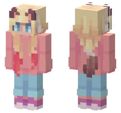 Cute Side RQ Minecraft skin