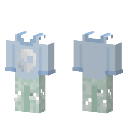 Cute Skull Shirt Base Minecraft skin