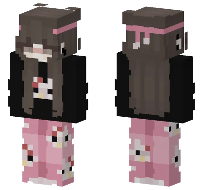 Cutie Hello Kitty Girl Minecraft skin