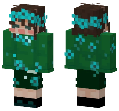 Cyan Minecraft skin