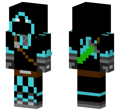 Cyan Badboyhalo Minecraft skin