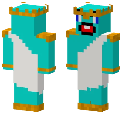 Cyan Ghostly Figure Minecraft skin