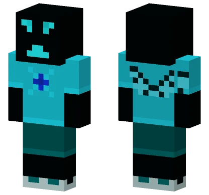 Cyan Monster Minecraft skin