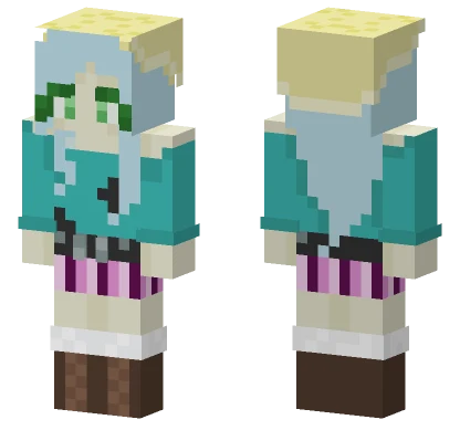 Cyan Scene Minecraft skin