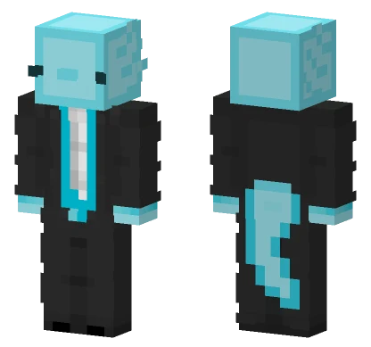 Cyan Slime Creature Minecraft skin