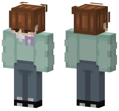Cyan Sweater Technoblade Minecraft skin