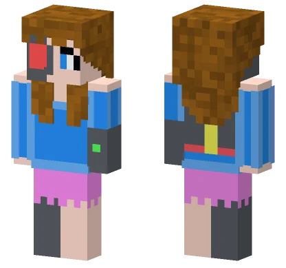 Cybergirl Minecraft skin