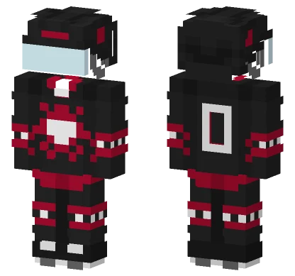 Cybernetic Hockey Player Minecraft skin