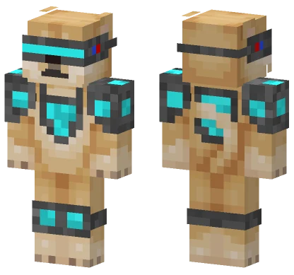 Cyberpunk Doge Minecraft skin