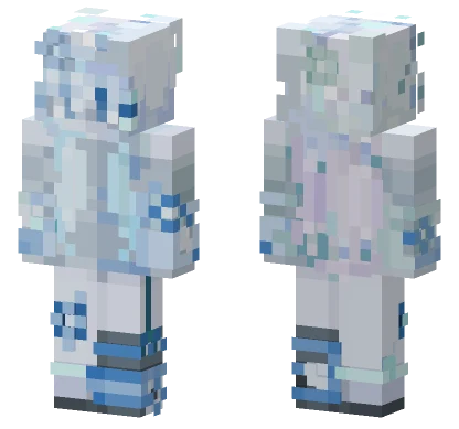 Cyberpunk Ghost Minecraft skin