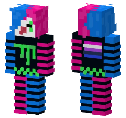 Cyberpunk Unicorn Minecraft skin