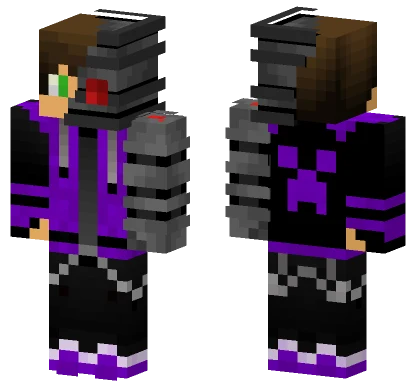 Cyborg Gamer Boy Minecraft skin
