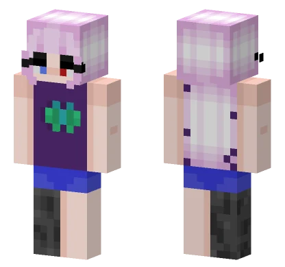 Cyborg Girl Minecraft skin