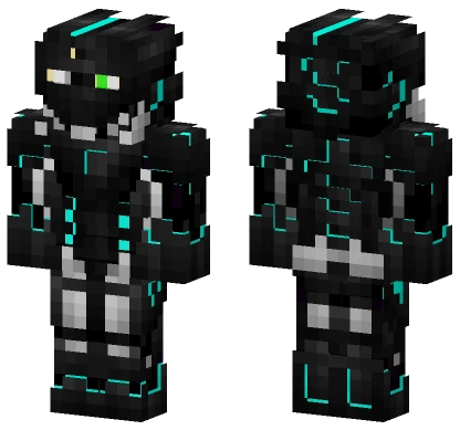 Cyborg Soljer Minecraft skin