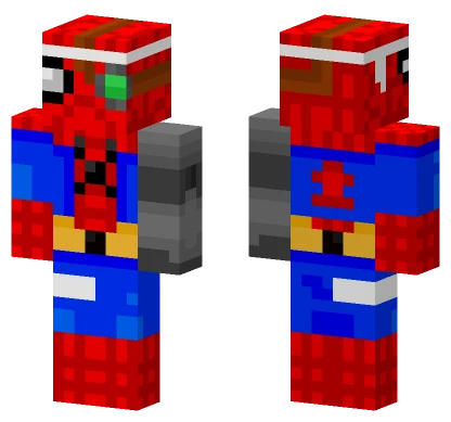 Cyborg Spider-Man Suit Minecraft skin