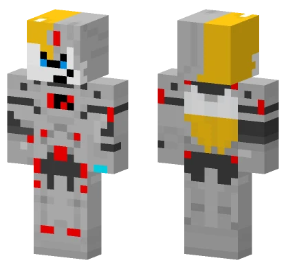Cyborg Tails Minecraft skin