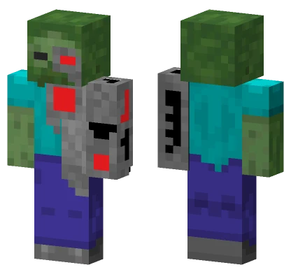 Cyborg Zombie Minecraft skin
