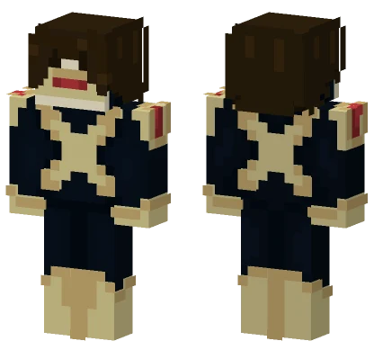 Cyclops X-Men Evolution Uniform Minecraft skin