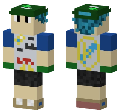 Czapa Green Hat Minecraft skin