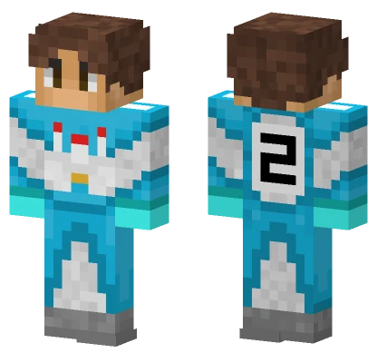Czewa Blue Racing Minecraft skin