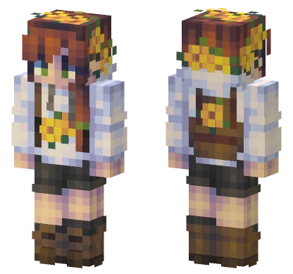 Daffodil Valley Girl Minecraft skin