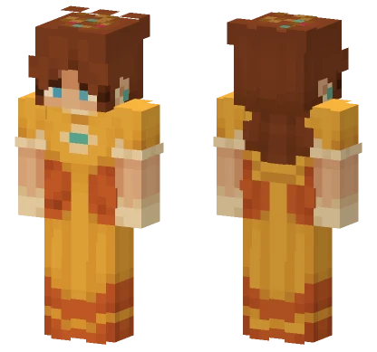 Daisy Super Mario Minecraft skin
