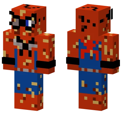 Damaged Spider-Man Minecraft skin