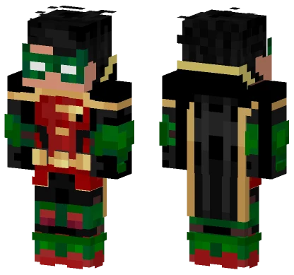Damian Wayne Robin Minecraft skin