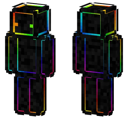 Danil Rainbow Checkered Skin Minecraft skin
