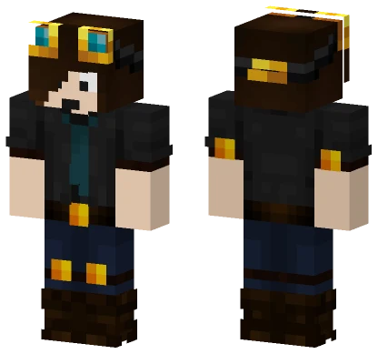 Dantdm Steampunk Aviator Minecraft skin