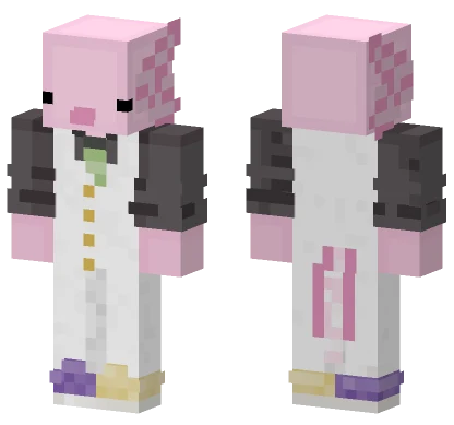 Dapper Axolotl Minecraft skin
